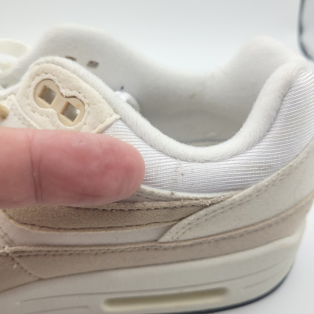 Nike Air Max 1 Sneakers Womens 6.5 Sanddrift Beige DZ2628-101 Suede Mesh - Picture 10 of 11